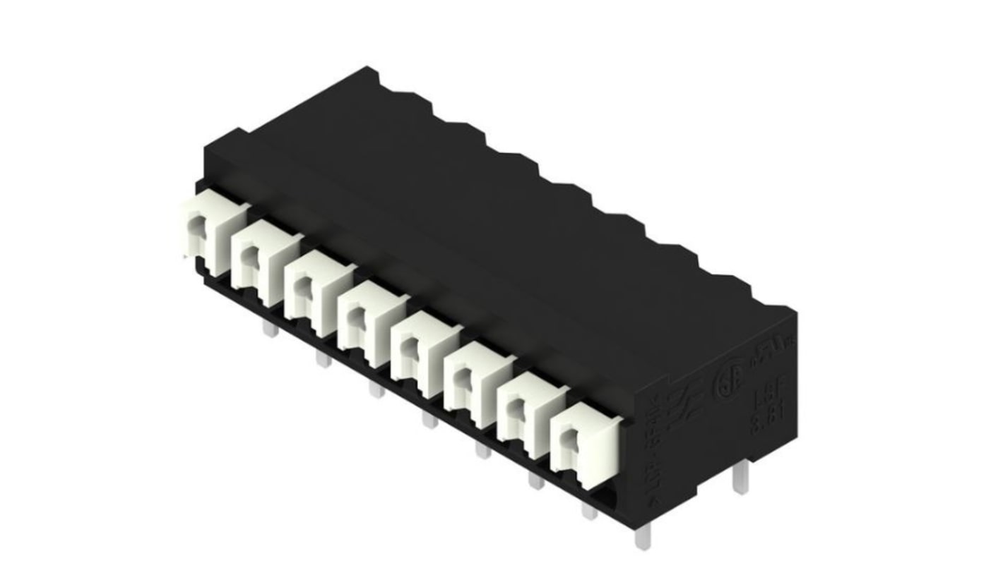 Weidmuller LSF Series PCB Terminal Block, 8-Contact, 3.81mm Pitch, Surface Mount, 1-Row