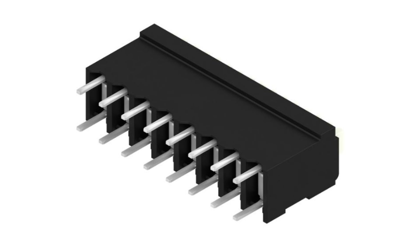 Weidmuller LSF Series PCB Terminal Block, 8-Contact, 3.81mm Pitch, Surface Mount, 1-Row, Through Hole Termination