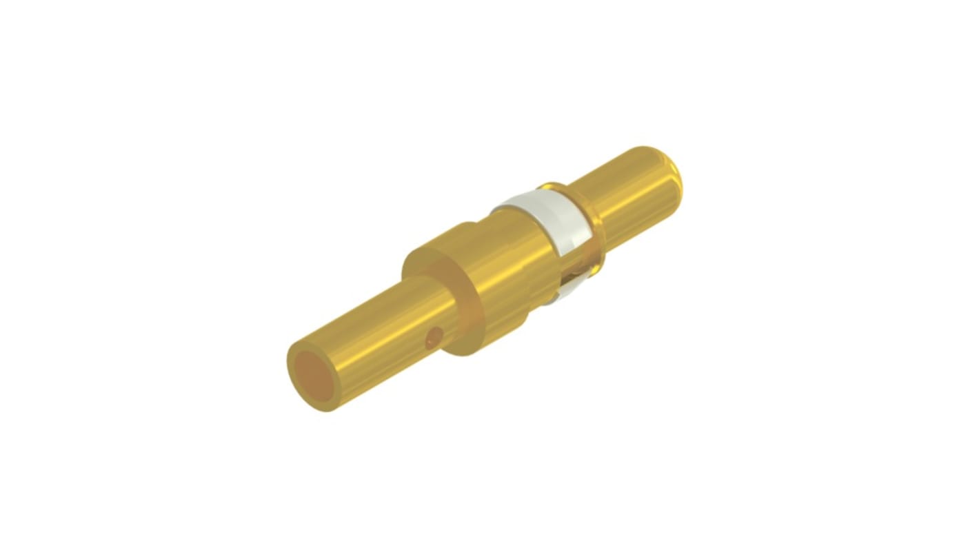 CONEC size 3.6mm Male Crimp D-Sub Connector Power Contact, Gold over Nickel Power, 14 → 12 AWG