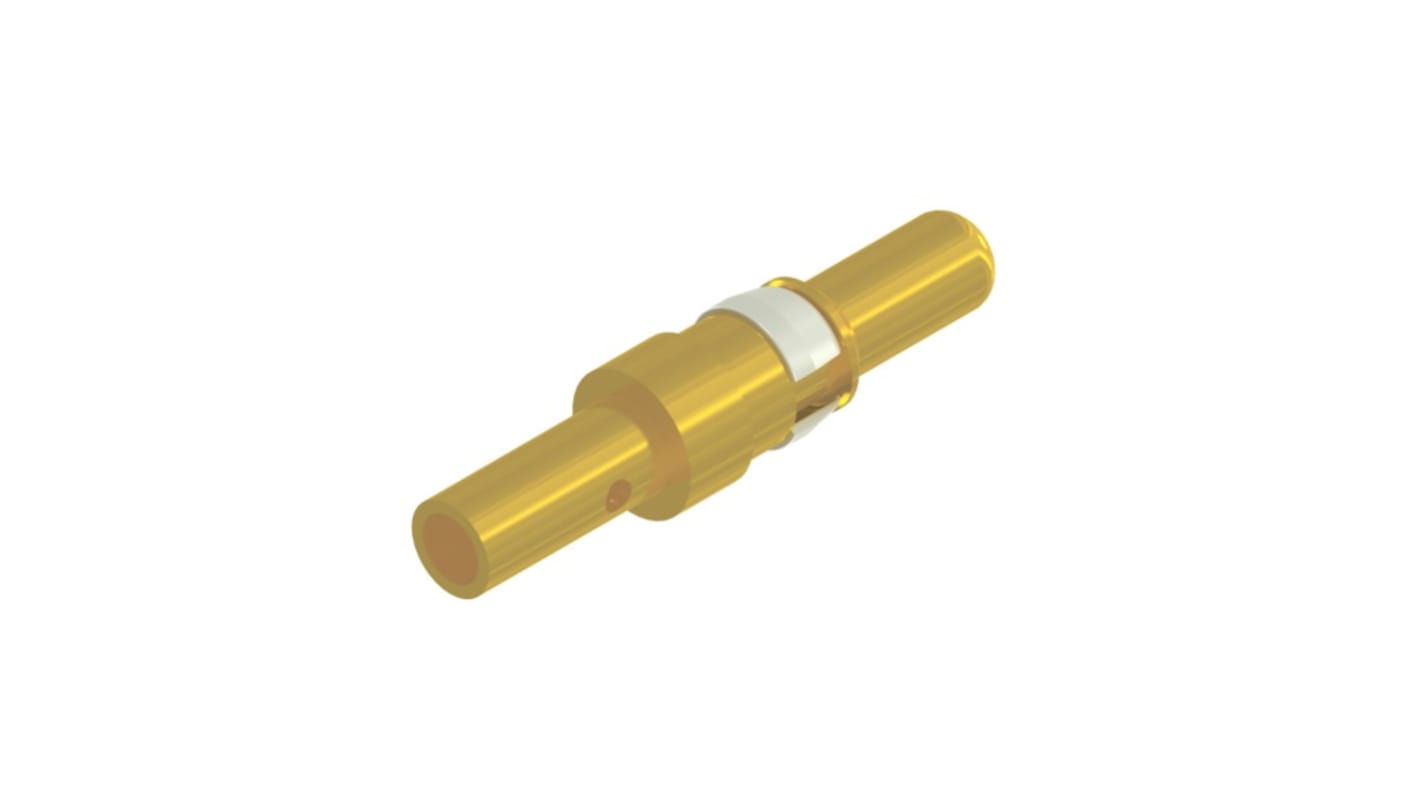 CONEC size 3.6mm Male Crimp D-Sub Connector Power Contact, Gold over Nickel Power, 14 → 12 AWG