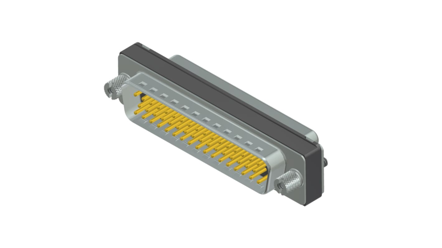 Amphenol CONEC 50 Way Through Hole D-sub Connector Socket, with 4-40 UNC