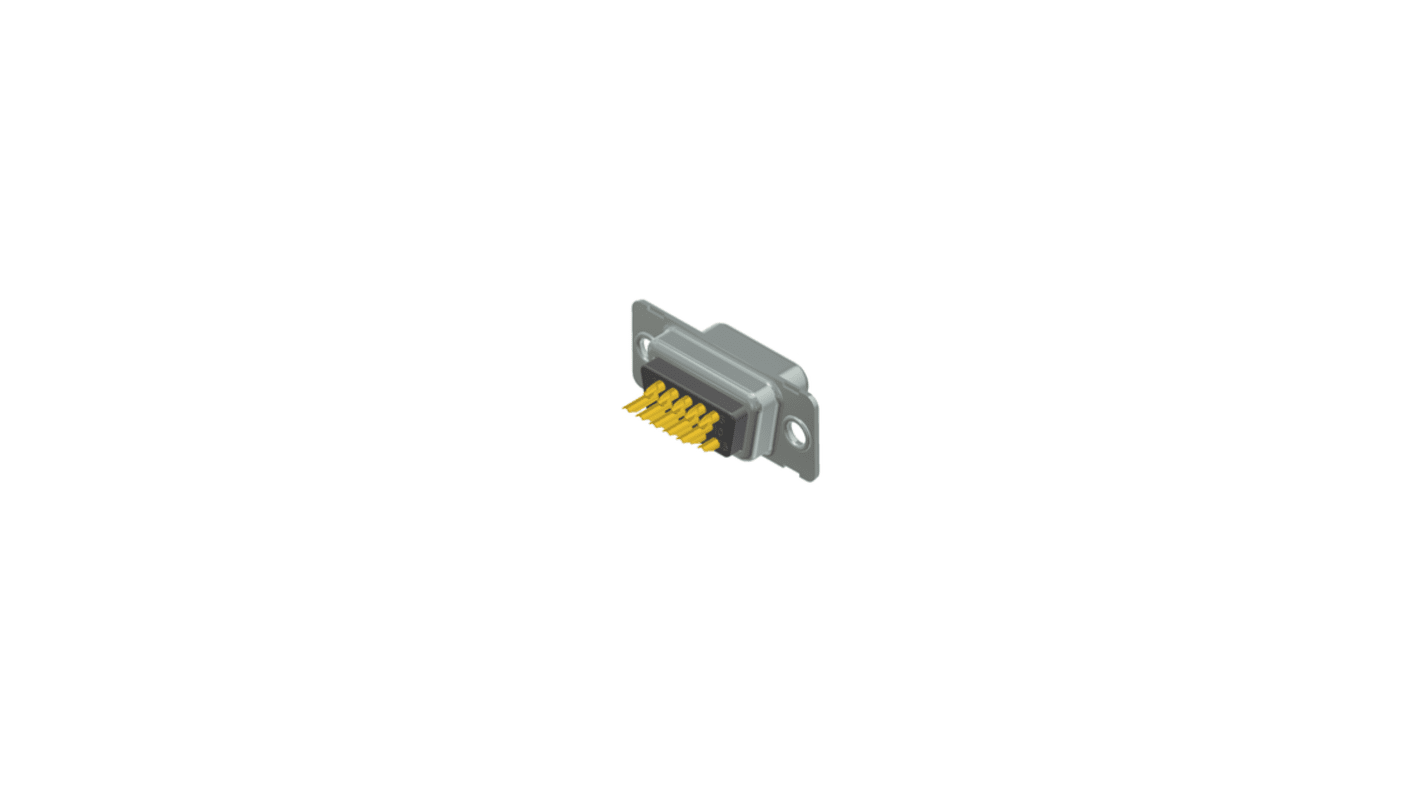 CONEC 15 Way Through Hole D-sub Connector Socket, with Mounting Hole