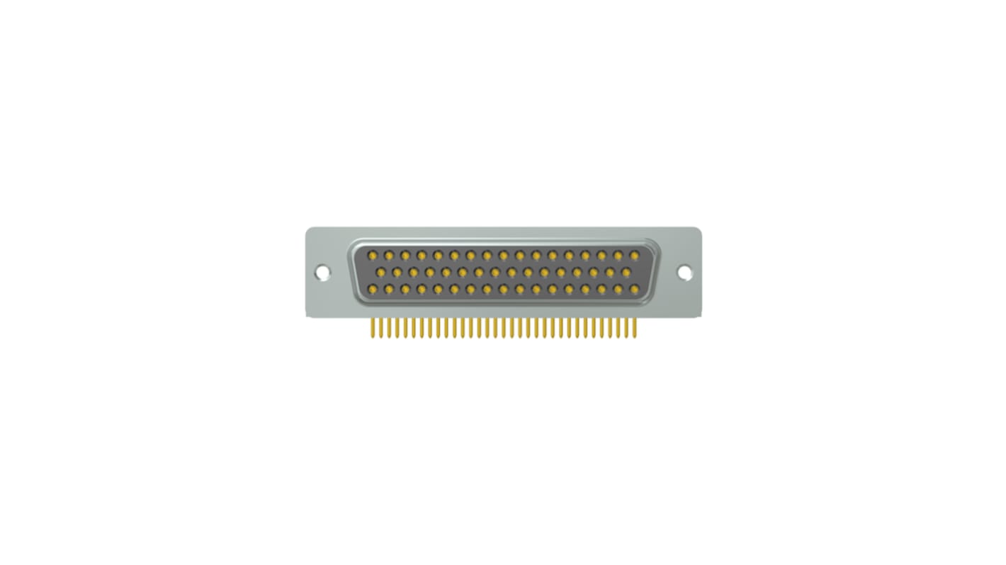 CONEC 50 Way Right Angle PCB D-sub Connector Socket, 2.77mm Pitch, with 4-40 UNC