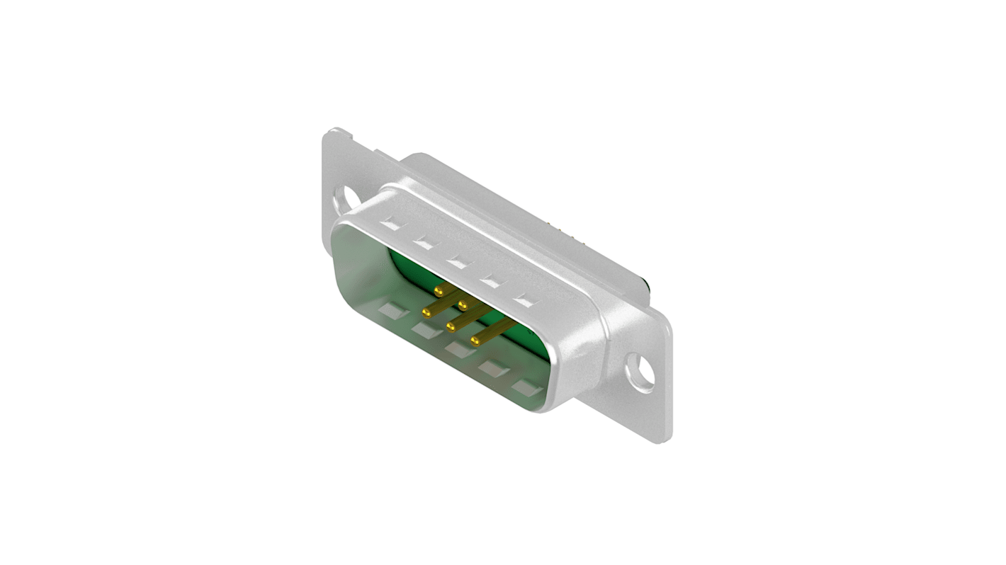 CONEC 7 Way Through Hole D-sub Connector Plug, with Solder Cup