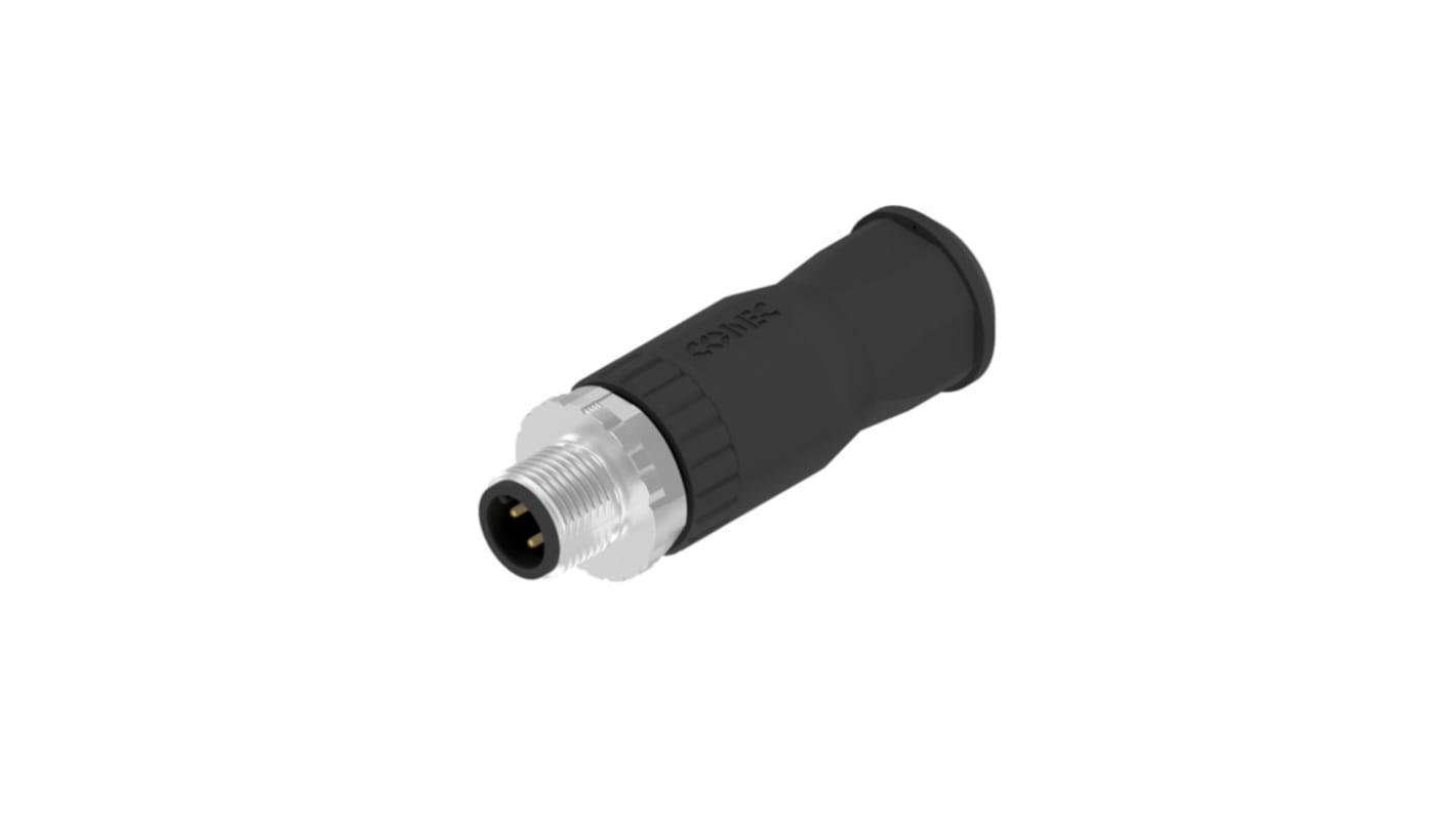 CONEC M12圆形连接器插头, 4芯, 螺钉安装, 螺钉端接, IP67, 43系列