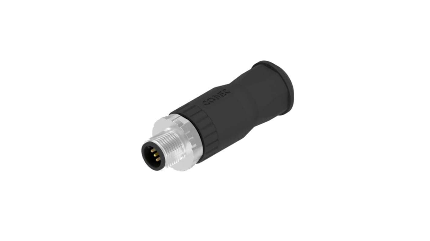 CONEC Circular Connector, 5 Contacts, Screw Mount, M12 Connector, Plug, Male, IP67, 43 Series