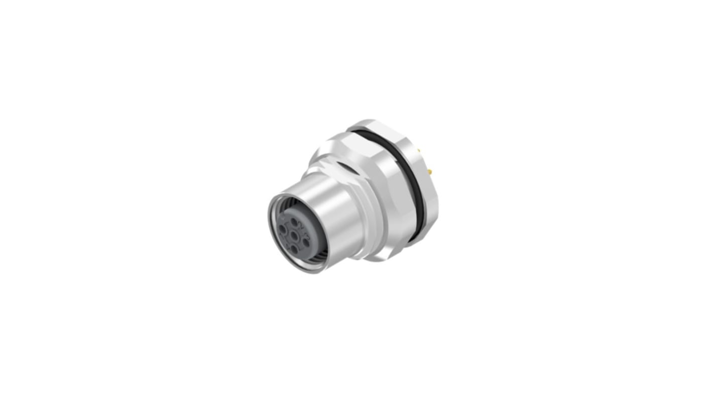 CONEC Circular Connector, 5 Contacts, Panel Mount, M12 Connector, Plug, Female, IP67, 43 Series