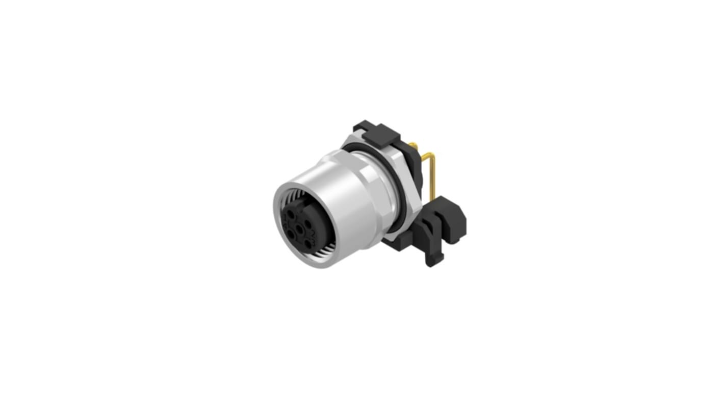 CONEC Circular Connector, 5 Contacts, Panel Mount, M12 Connector, Plug, IP67, 43 Series