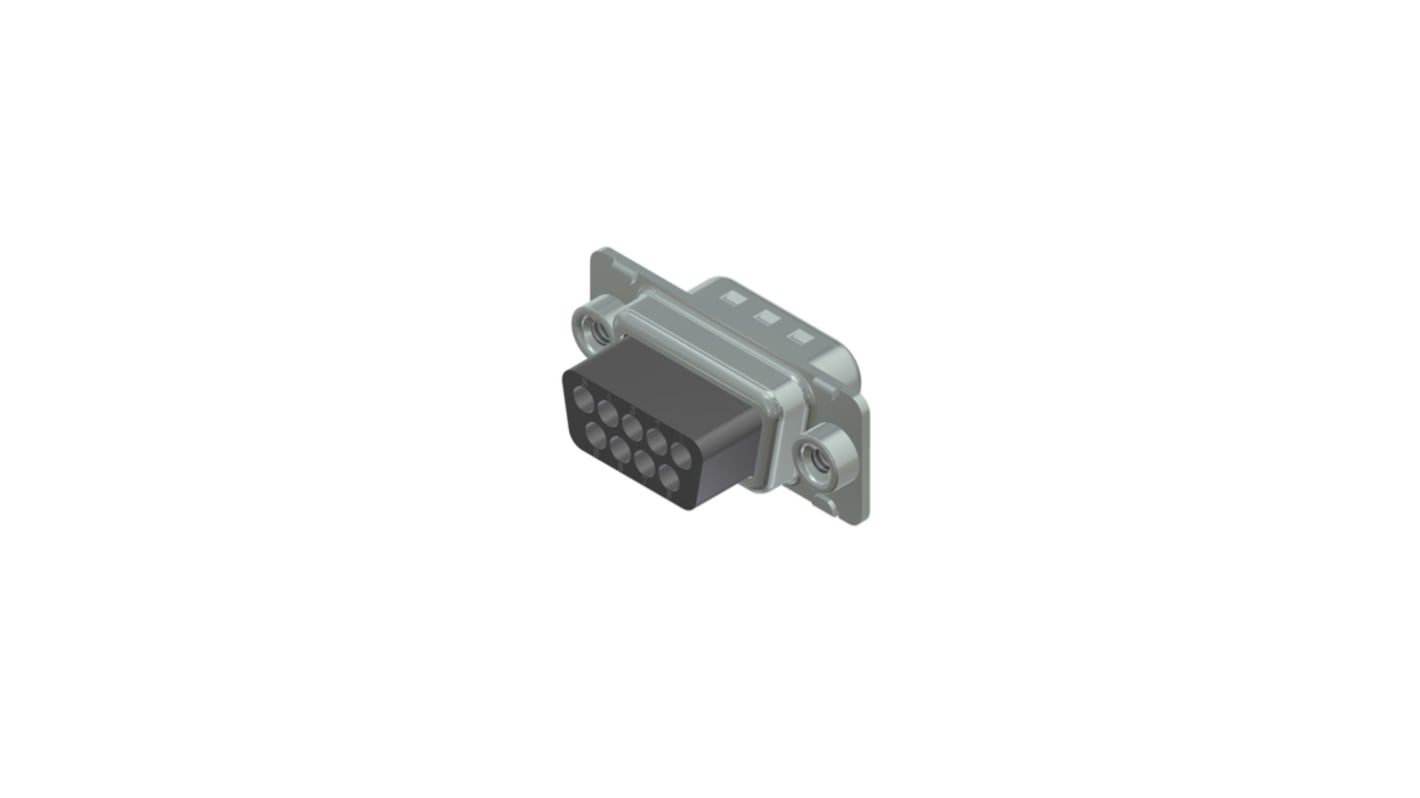 CONEC 9 Way Through Hole D-sub Connector Plug, with 4-40 UNC