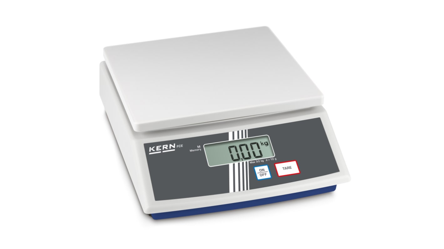 Kern FCE 30K10N Tischwaage 30kg / Auflösung 10 g, DKD/DAkkS-kalibriert
