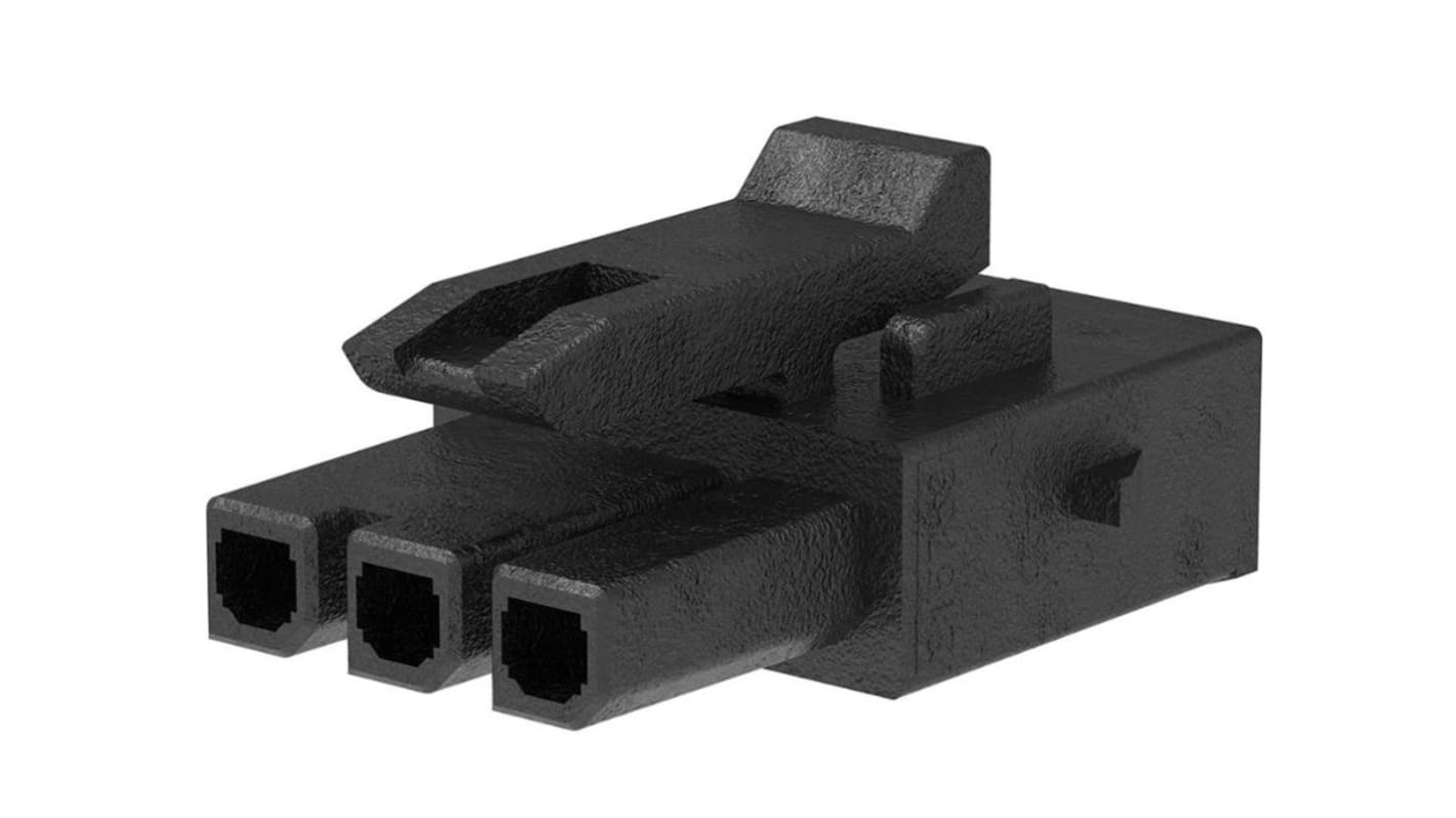 Boîtier de connecteur à sertir Clip isolé, 3 contacts 1 rang , pas 3mm, Horizontal, série 215759-1003