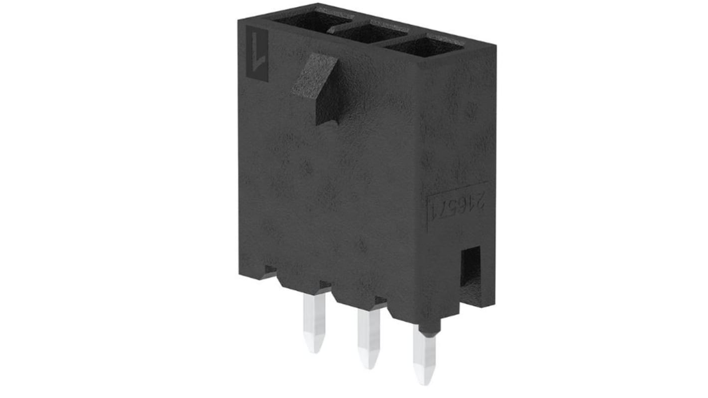 Molex 3p单排排针 垂直, 3.0mm间距, THT安装, Micro-Fit+系列