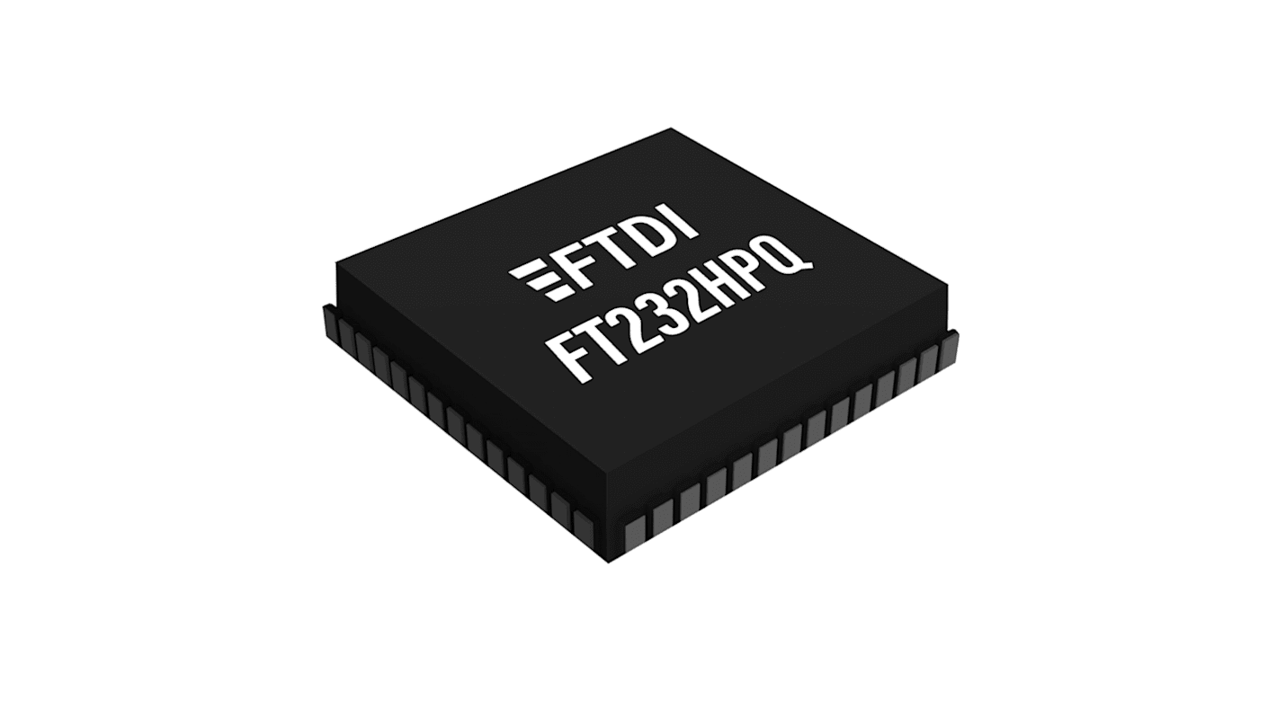 Controller USB FTDI Chip, protocolli USB 2.0, QFN 56, 56 Pin