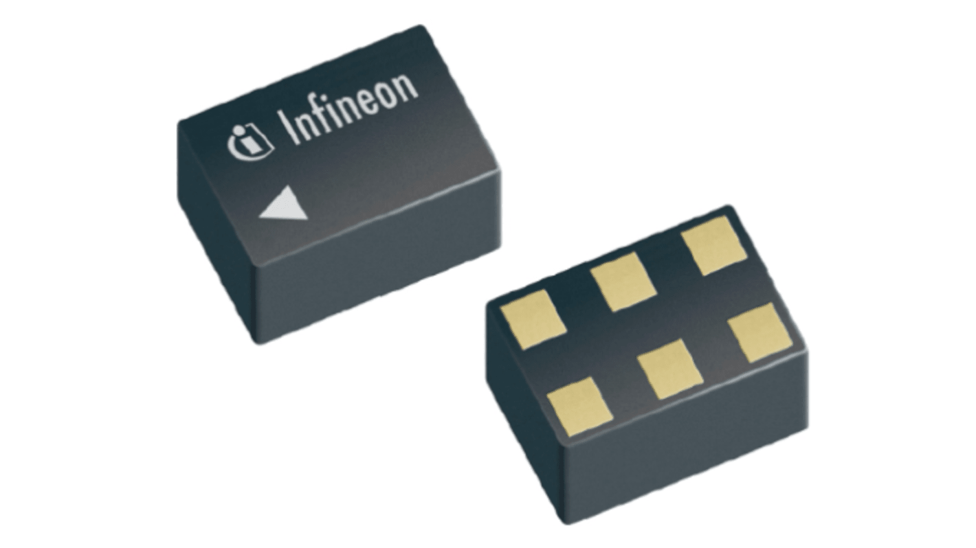 BGA123N6E6327XTSA1 Infineon, RF Amplifier Low Noise, 21.2 dB 1615 MHz, 6-Pin PG-TSNP-6