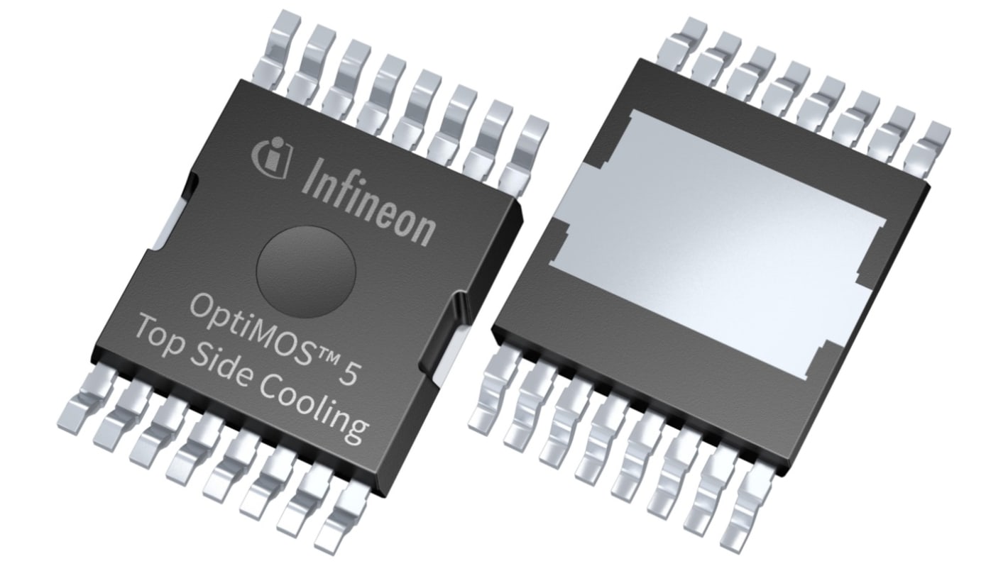 N-Channel MOSFET, 400 A, 80 V, 16-Pin PG HDSOP-16 (TOLT) Infineon IAUS300N08S5N011TATMA1