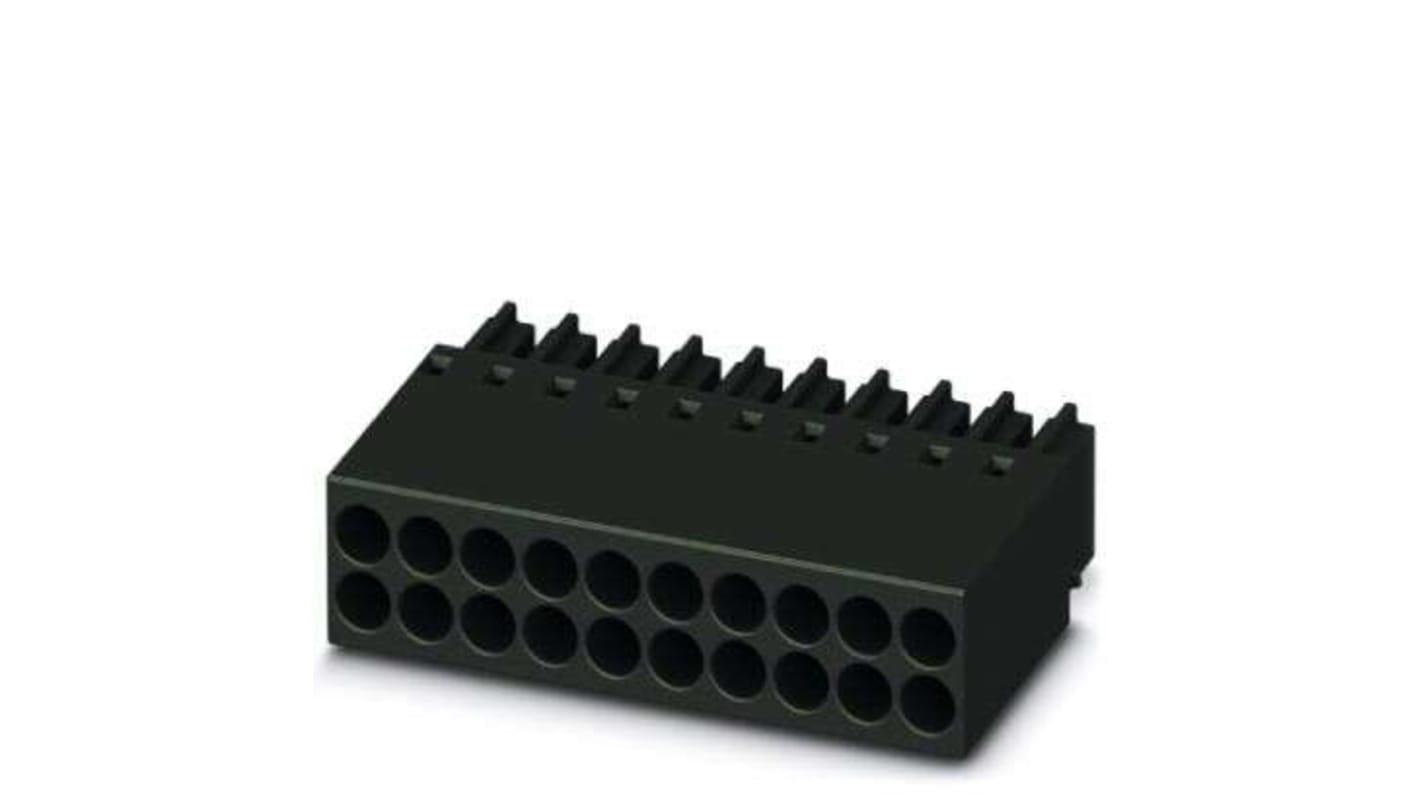 Phoenix Contact 2.54mm Pitch 7 Way Pluggable Terminal Block, Plug, Plug-In