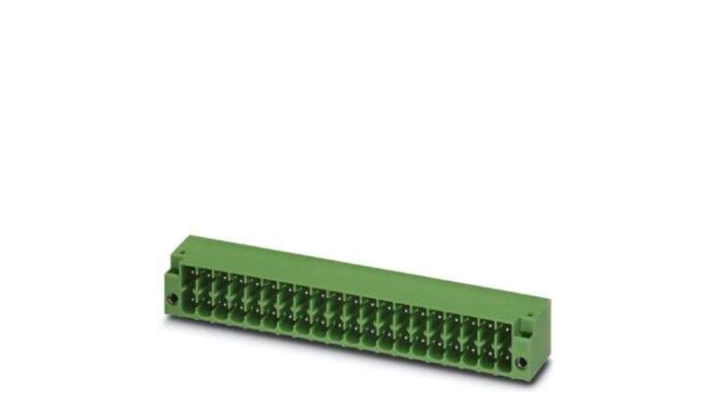 Borne enchufable para PCB Macho Phoenix Contact de 8 vías en 2 filas, paso 3.5mm, montaje De inserción
