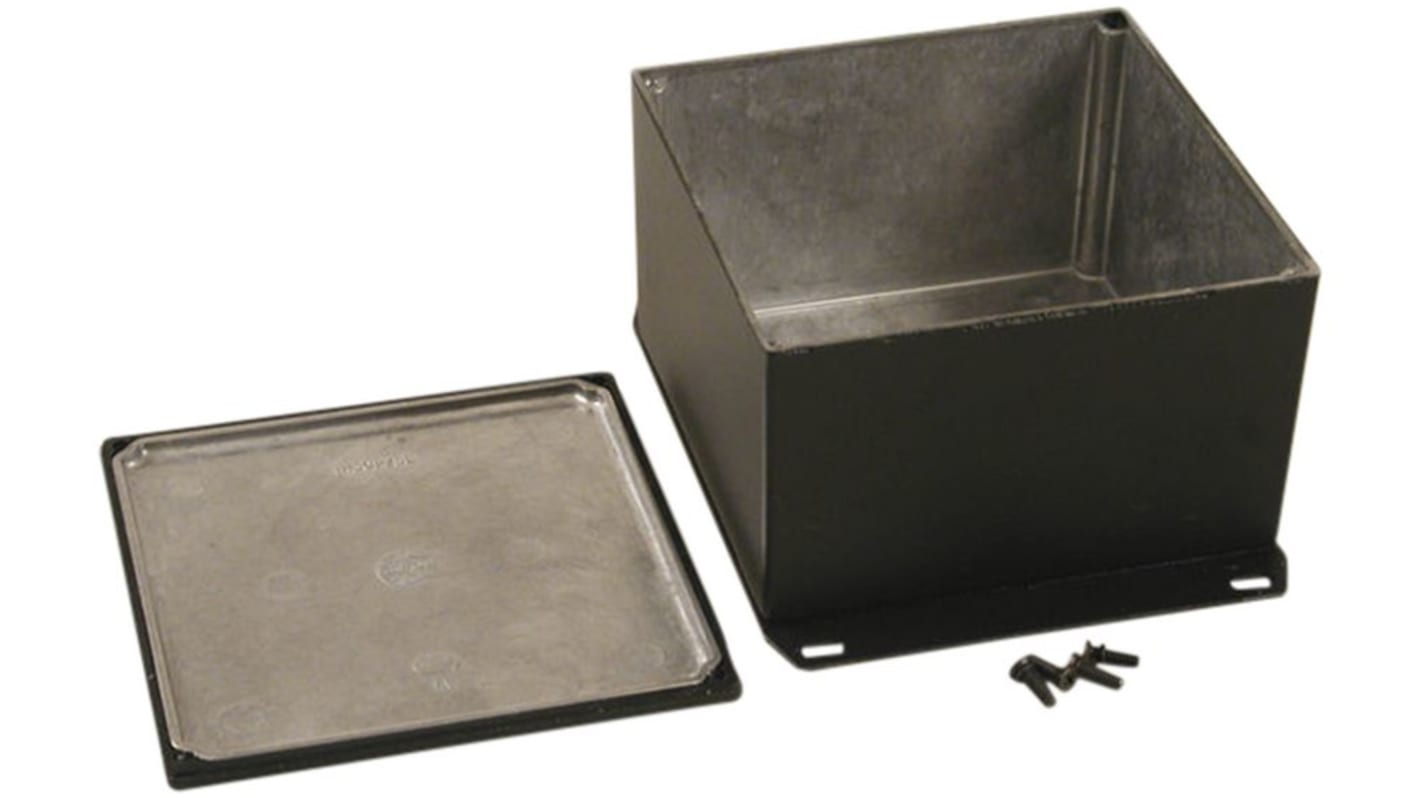 Caja Hammond de Aluminio Presofundido, 81 x 125 x 125mm, IP65, Apantallada