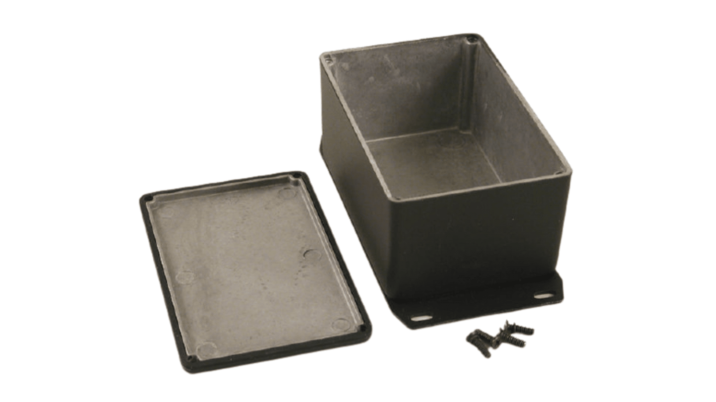 Hammond 1590 Series Die Cast Aluminium Enclosure, IP65, Flanged, 61 x 80 x 120mm