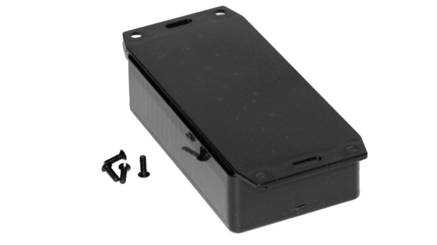 Hammond ABS通用外壳, IP54, 带法兰, 112 x 28 x 61mm, 1591系列