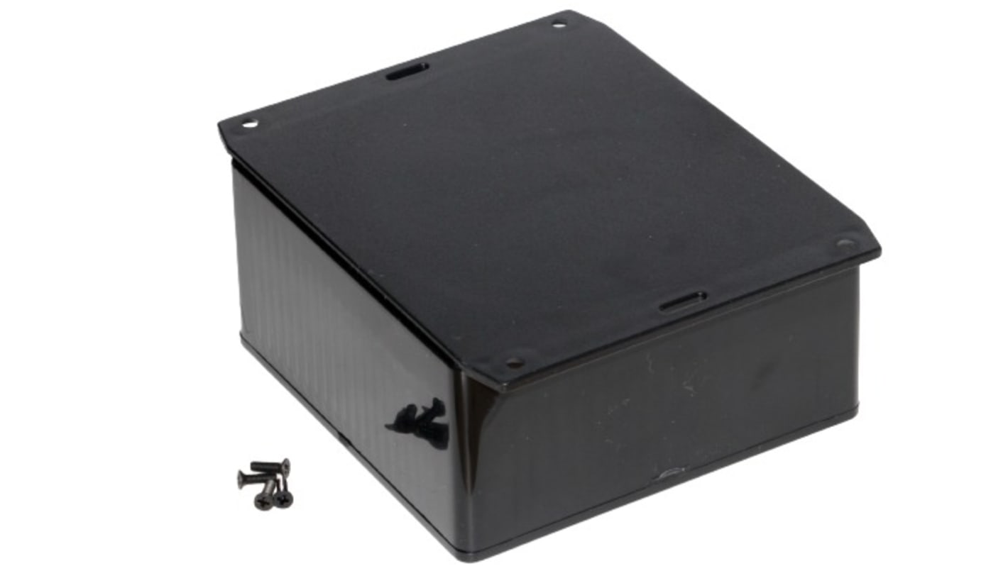 Hammond 1591 Series ABS General Purpose Enclosure, IP54, Flanged, 119 x 119 x 56mm