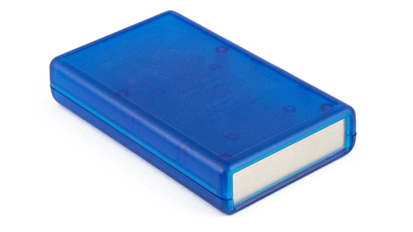 Hammond Transparent Blue ABS Instrument Case, 112 x 66 x 21mm