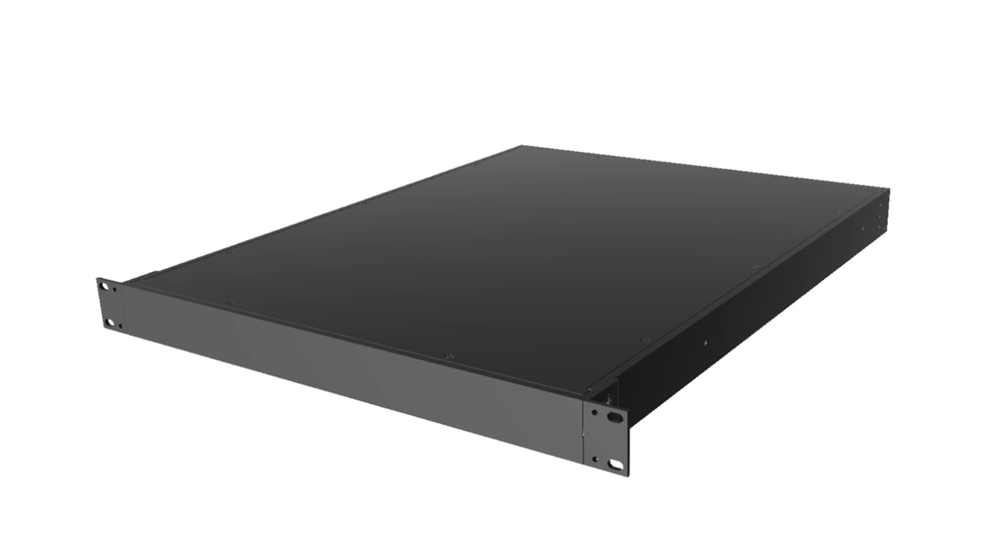 Hammond Black Aluminium Instrument Case, 44 x 422 x 559mm