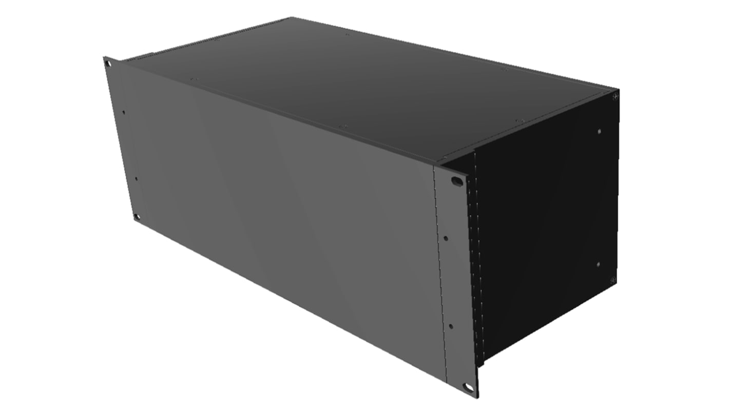 Hammond Black Aluminium Instrument Case, 178 x 422 x 203mm