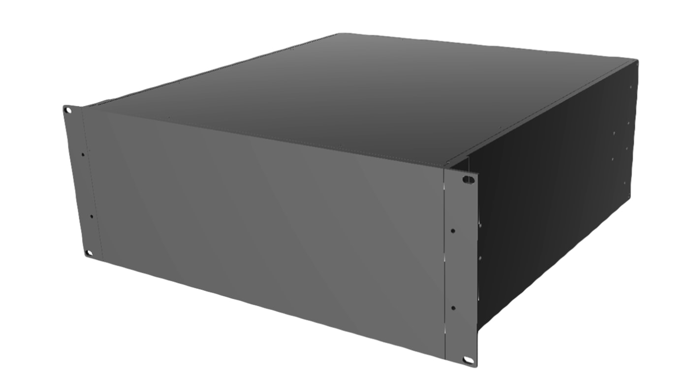 Hammond ケース 電子機器用 178 x 422 x 457mm アルミニウム Black