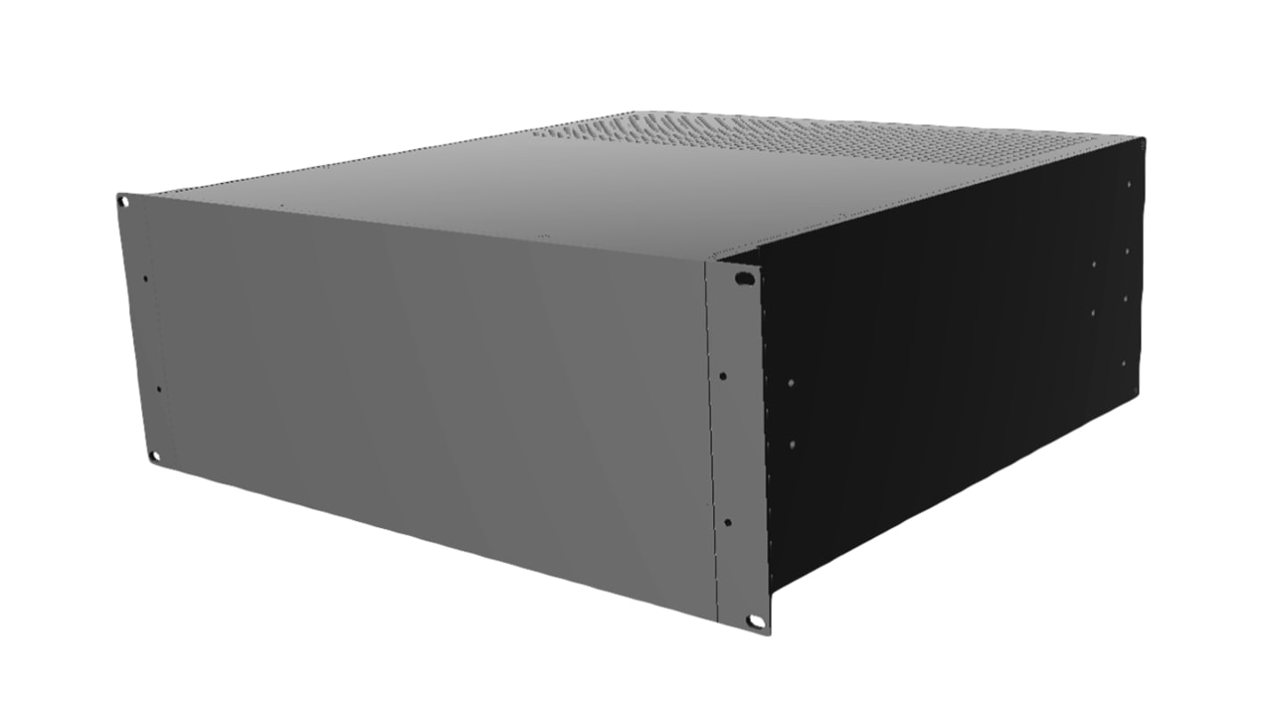 Hammond ケース 電子機器用 178 x 422 x 457mm アルミニウム Black