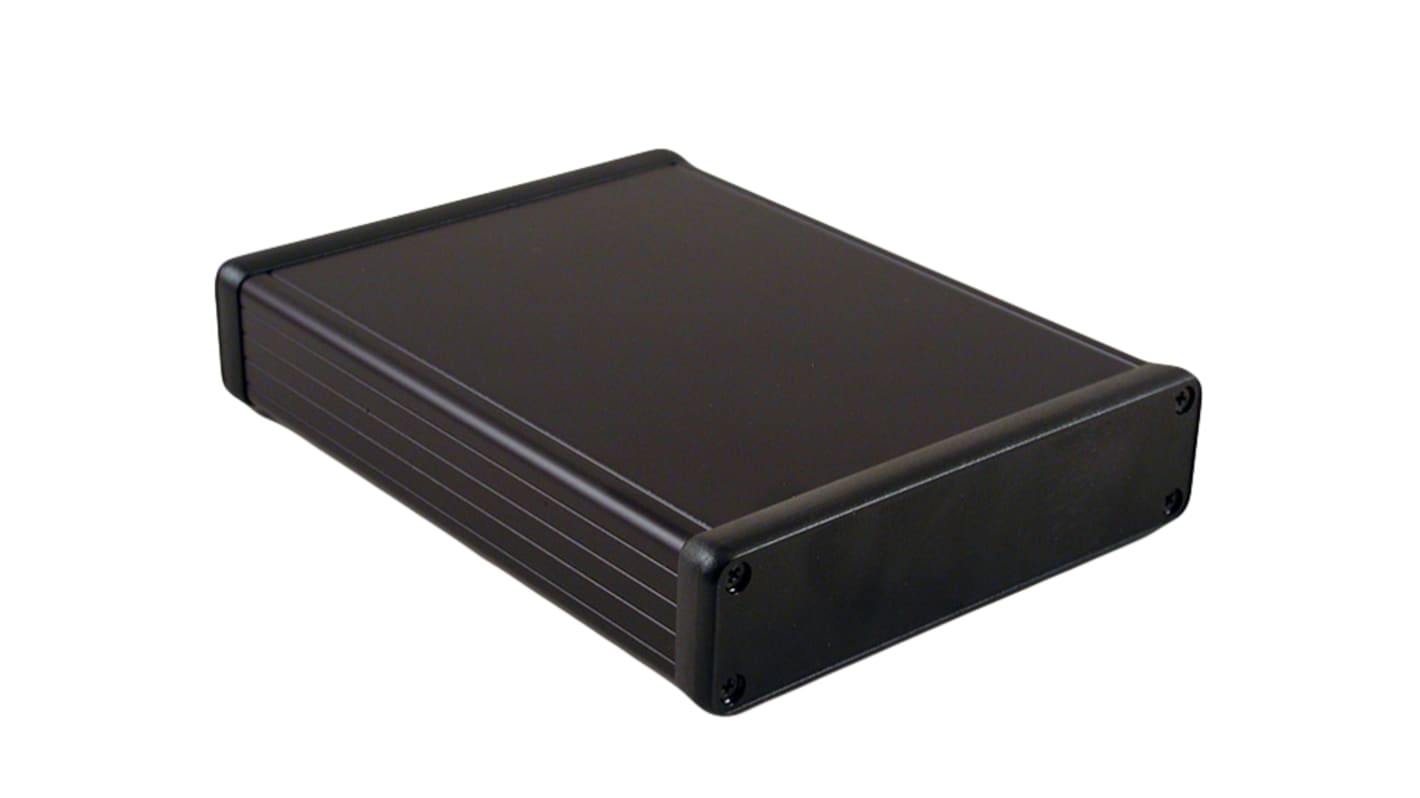 Hammond Black Aluminium Instrument Case, 100 x 70 x 12mm