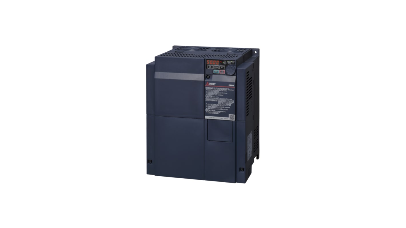 Módulo inversor Mitsubishi Electric serie FR-E800, 15 kW, 480 V, 3 fases, 41 A, 50Hz, IP20, RS-485