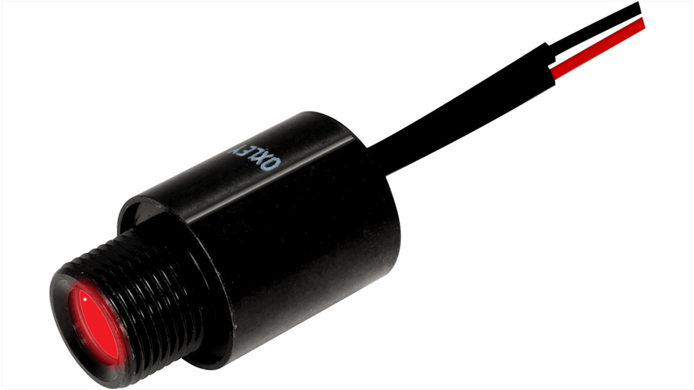 Indicatore Oxley Rosso  a LED, 230V cc, IP68, foro da 10mm