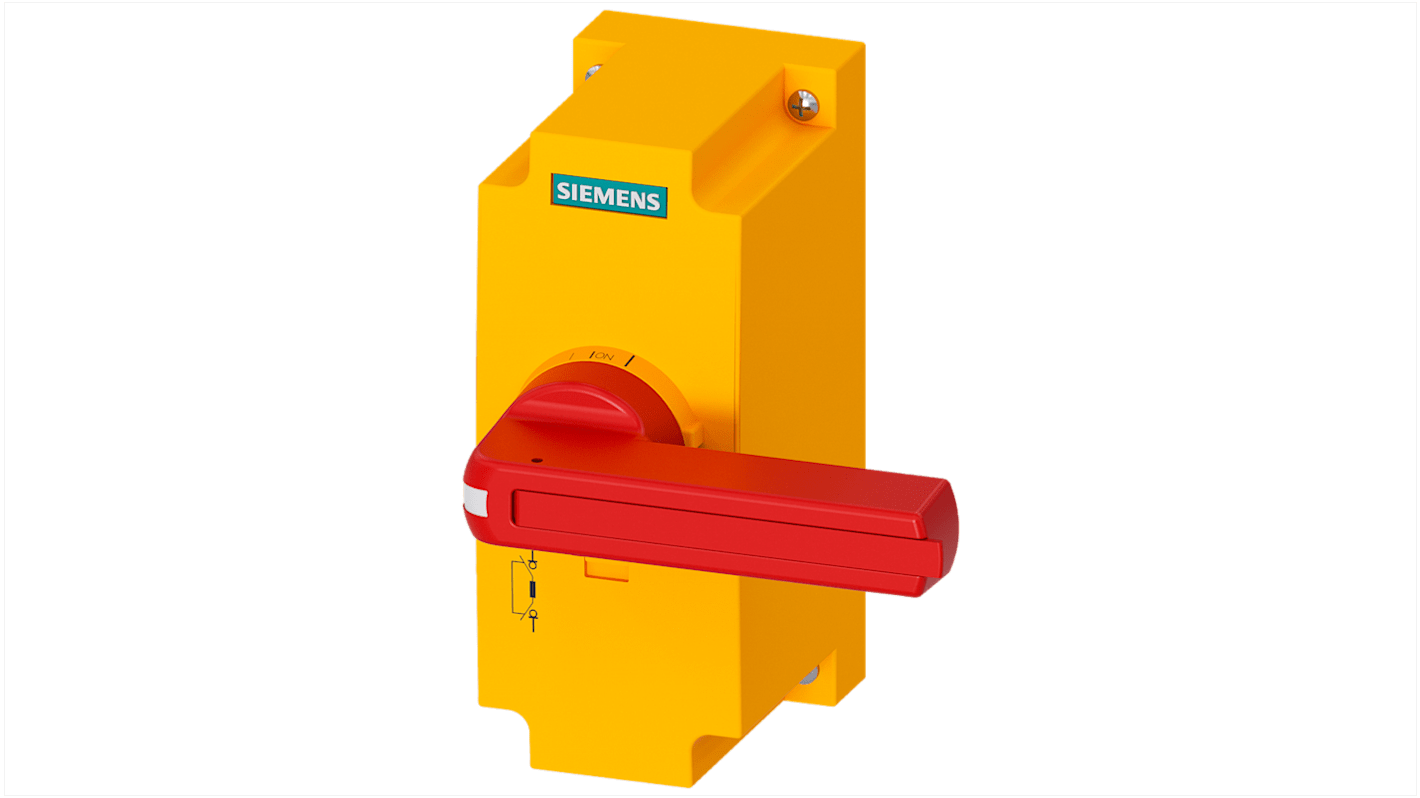 Siemens Red/Yellow Handle Padlockable, SENTRON Series