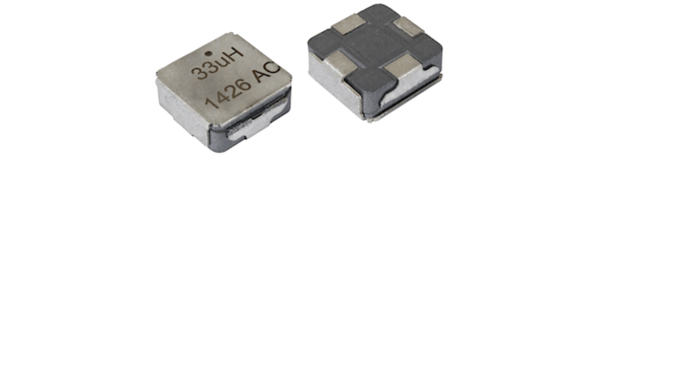 Vishay, IHLE4040, 4040 Shielded Wire-wound SMD Inductor 33 μH 20% Shielded 3.7A Idc