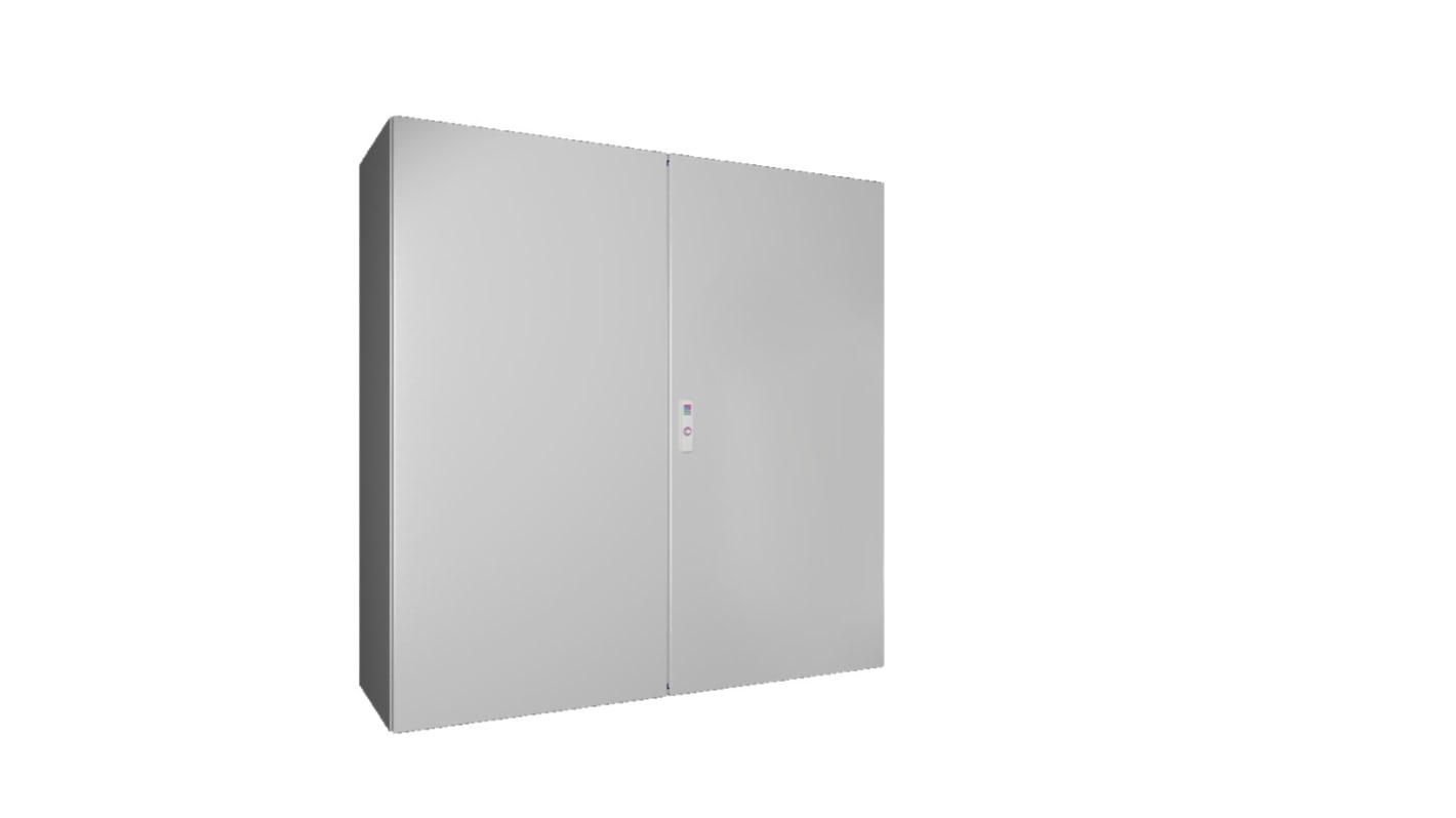 Contenitore a parete con portello Opaco Rittal in Lamiera d'acciaio 1200 x 1200 x 400mm, col. RAL 7035, IP55