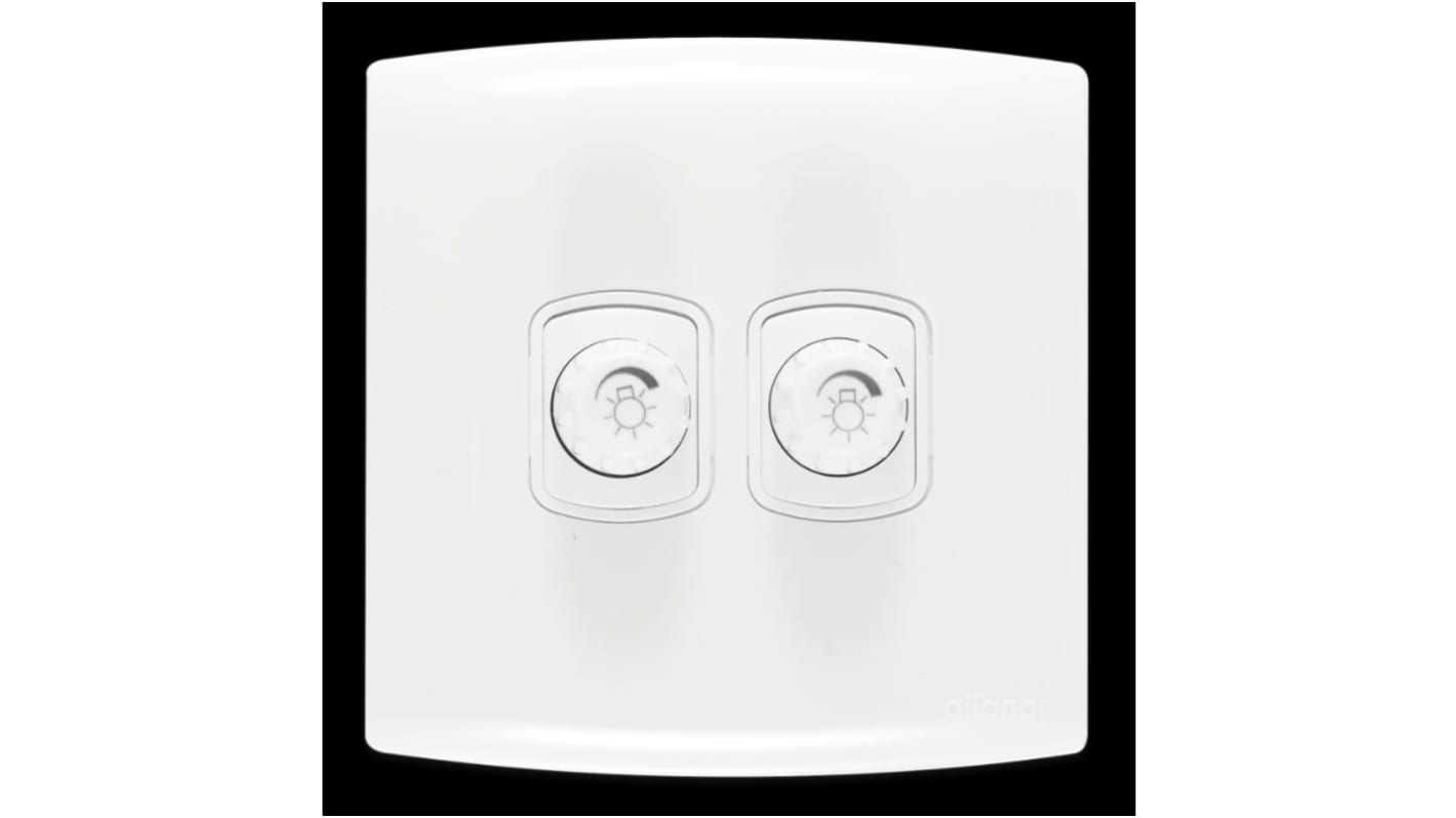 Contactum 2 Way 2 Gang Dimmer Switch, 220 → 250V, 500W