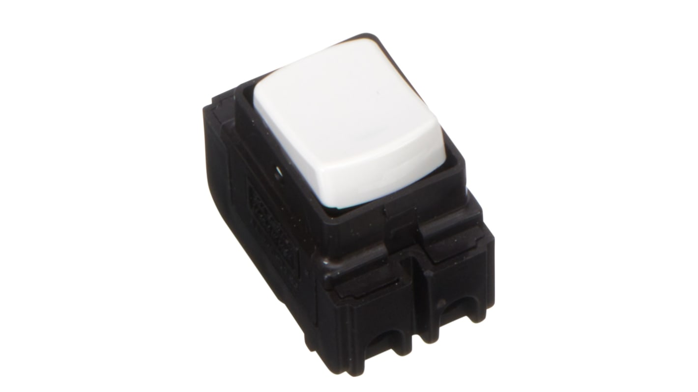 Contactum 1 Way White Switch Insert Module 10A, Alfanar Series