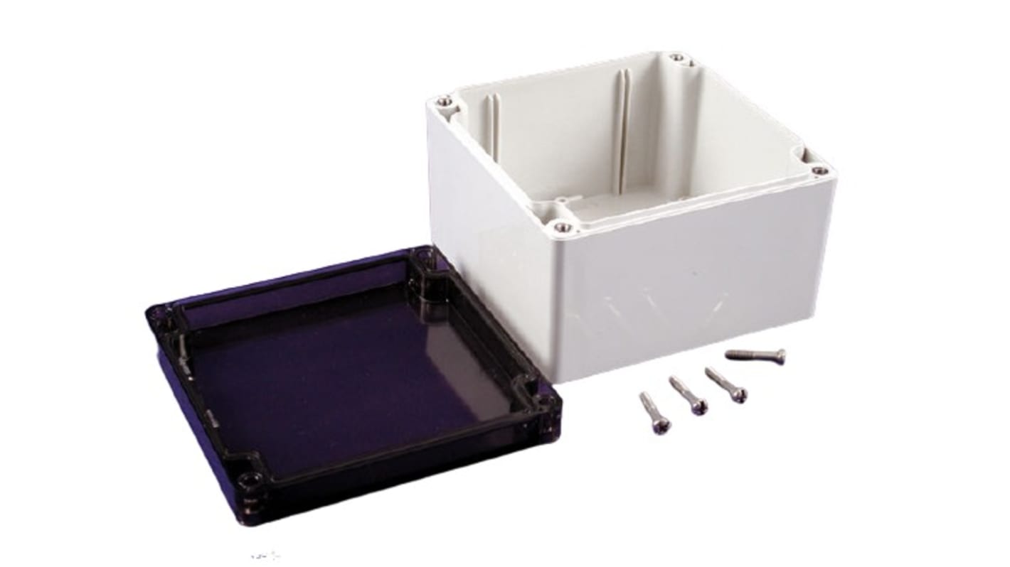 Hammond 1554 Series Polycarbonate Enclosure, IP68, 4.7 x 4.7 x 3.15in