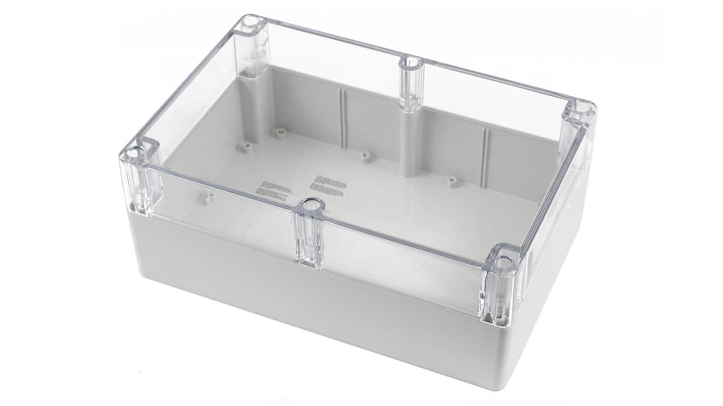 Caja Hammond de Policarbonato Gris claro, 300 x 200 x 120mm, IP68