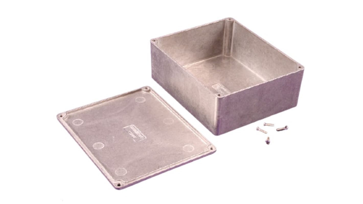 Contenitore Hammond in Lega di alluminio pressofuso 145 x 121 x 56mm, col. Trasparente, IP54, schermato