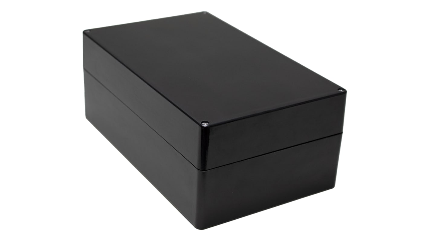 Boîtier Hammond 1590ZGRPBK en Fibre de verre renforcé en polyester, 400 x 250 x 161mm, Noir IP66