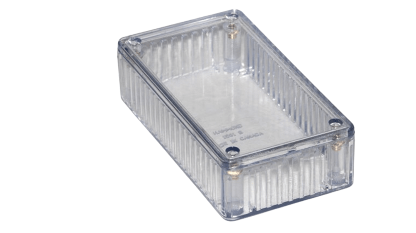 Contenitore Hammond in Policarbonato 112 x 61 x 28mm, col. Trasparente, IP54