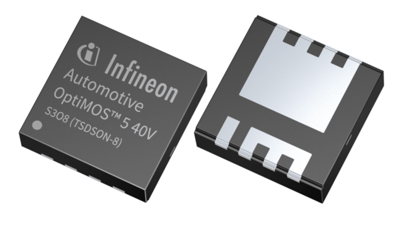 Infineon N沟道增强型MOS管, Vds=40 V, 40 A, PQFN 3 x 3, 贴片安装, 8引脚, OptiMOS™ 5系列