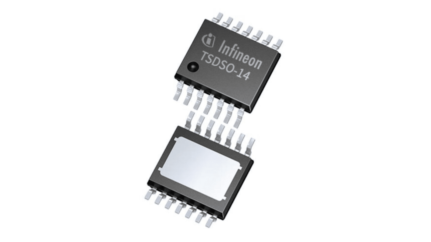 Infineon Power Switch IC Hochspannungsseite Hochspannungsseite 80MΩ 2-Kanal 45 V max. 4 Ausg.