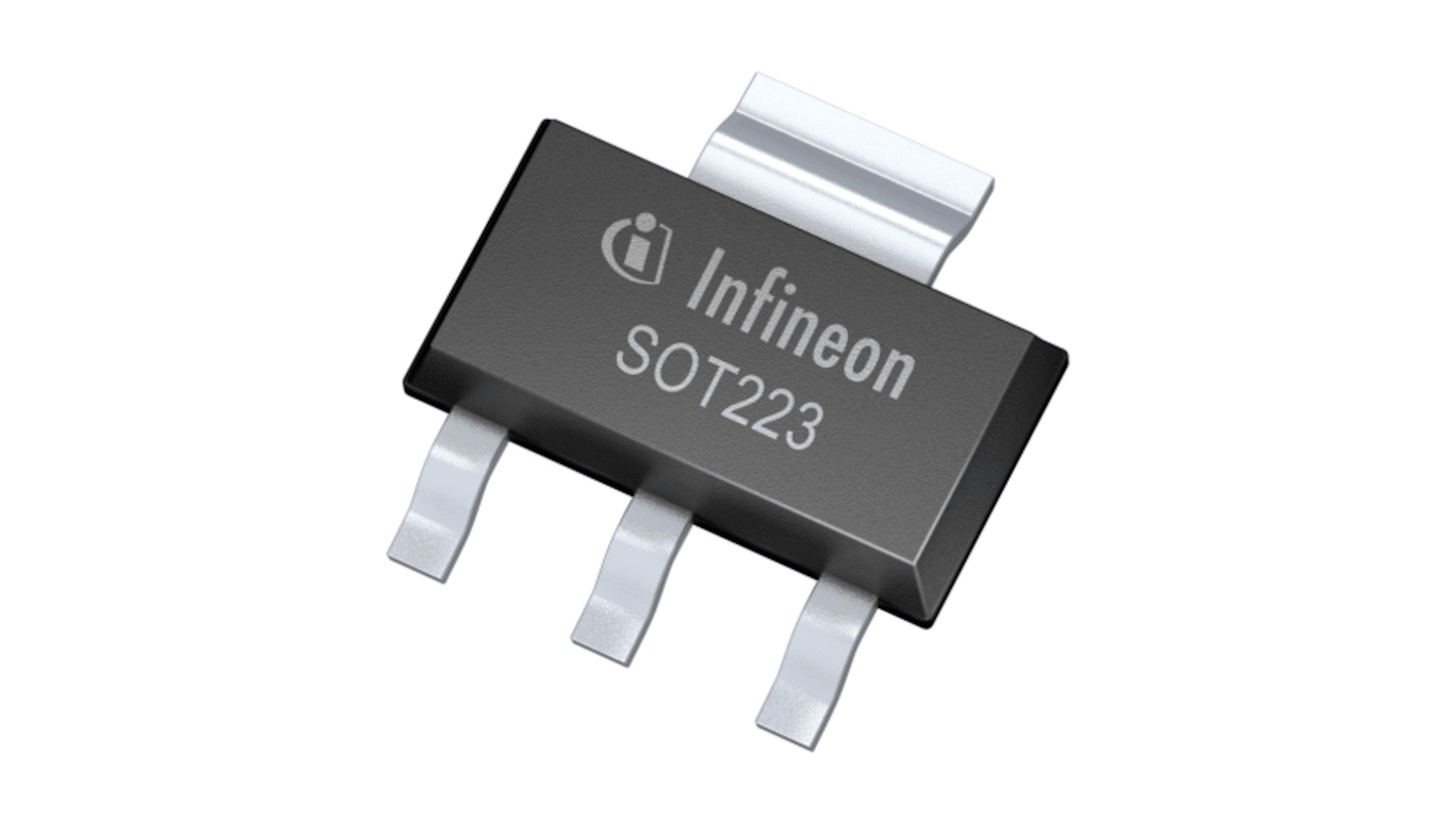 Infineon 高侧开关电源芯片, 0.0016A, 45 V, 1输出, 单通道, 4引脚