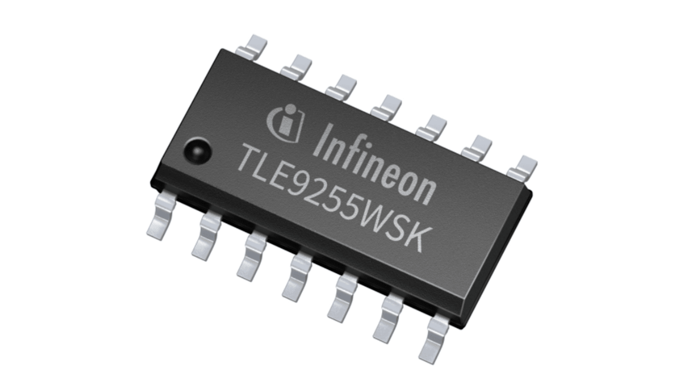 Infineon CAN收发器, 接口芯片, 1收发器, PG-DSO-14封装, 14引脚