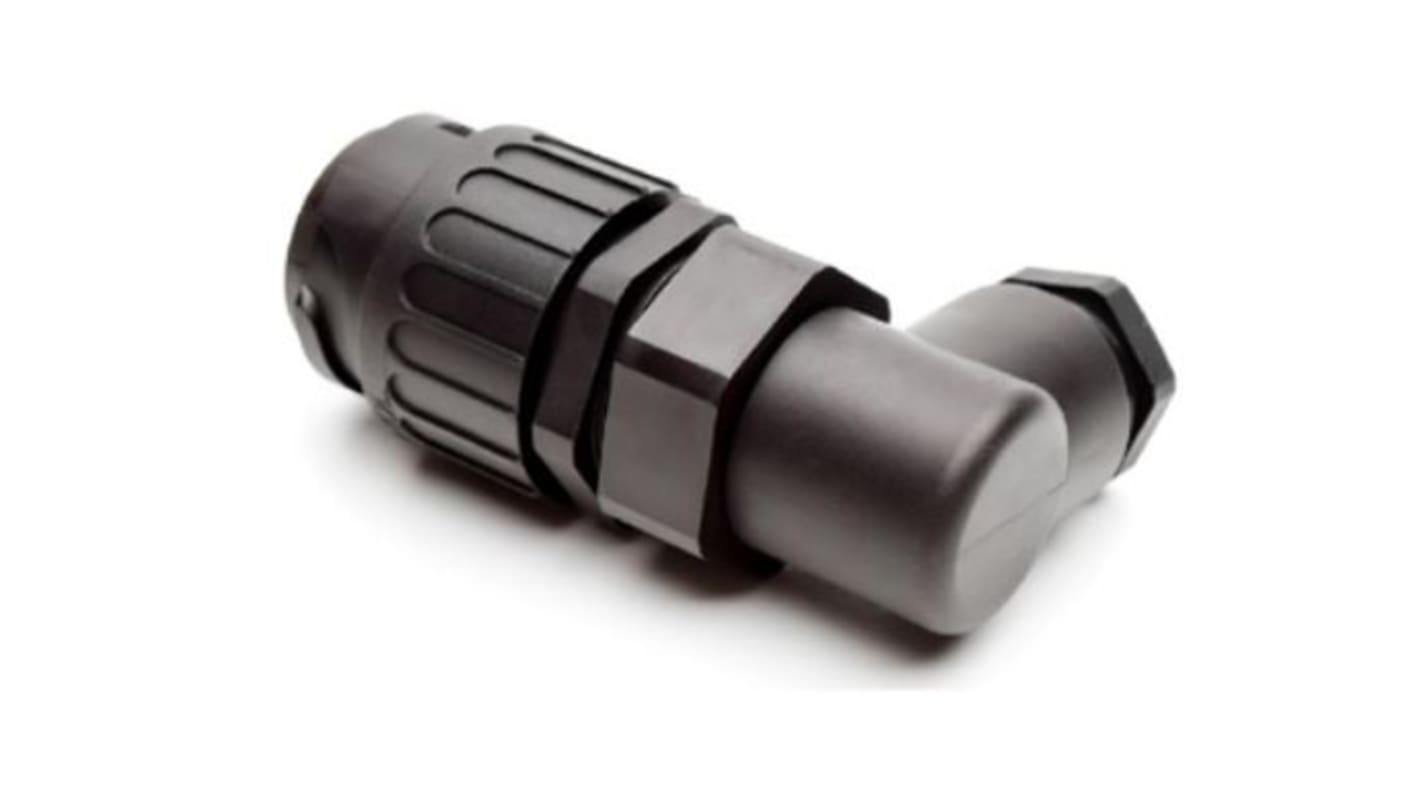 Amphenol Industrial, C16-3 12 Pole Right Angle M16 Din, DIN EN 60529, 24A, 500 V IP65, Bayonet, Male, Cable Mount
