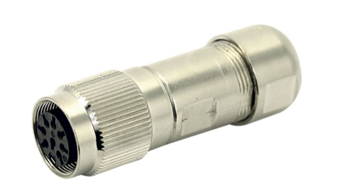 Amphenol Industrial, C091 8 Pole M16 Din, DIN EN 61076-2-106, 7A, 100 V IP67, Screw Coupling, Female, Cable Mount