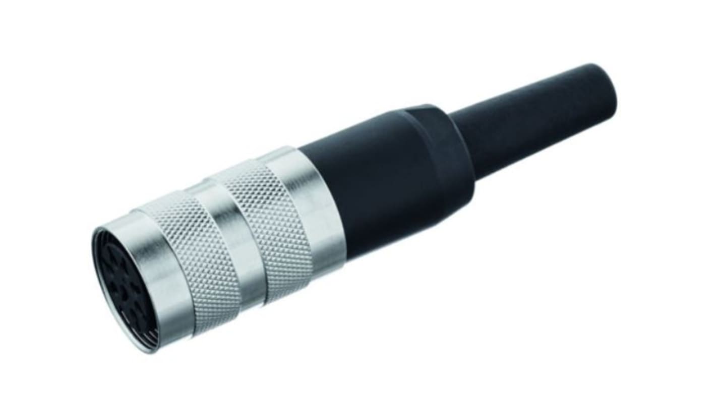 Amphenol Industrial, T34 6 Pole M16 Din, DIN EN 61076-2-106, 5A, 300 V IP40, Screw Coupling, Female, Cable Mount